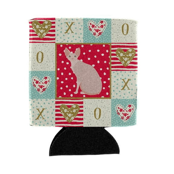 Carolines Treasures CK5795CC Sphynx 2 Cat Love Can or Bottle Hugger Can Hugger multicolor