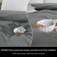 thumbnail image 2 of Waterproof Duvet Cover, Reversible Grey Waterproof Duvet Protector,Moisture, 2 of 8