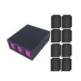 thumbnail image 2 of lionlar Card Deck Box with 8 Card Dividers Multipurpose Display Sleeved Cards Holder Black, 2 of 9