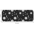 thumbnail image 7 of Black White Sun Moon Star Constellation Pattern Kitchen Rug Mat,Kitchen Runner Rugs Non Skid Washable,Decorative Kitchen Floor Mats for Kitchen,Sink,Laundry,17"x47.2", 7 of 7