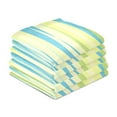 thumbnail image 4 of Blue Green Yellow Stripes Decorative Waffle Towel Kitchen Dishcloth 28x18in Multi-Use Tea Towel, 4 of 7