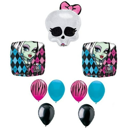 Monster High Badge Skullette Zebra Stripe Birthday Party
