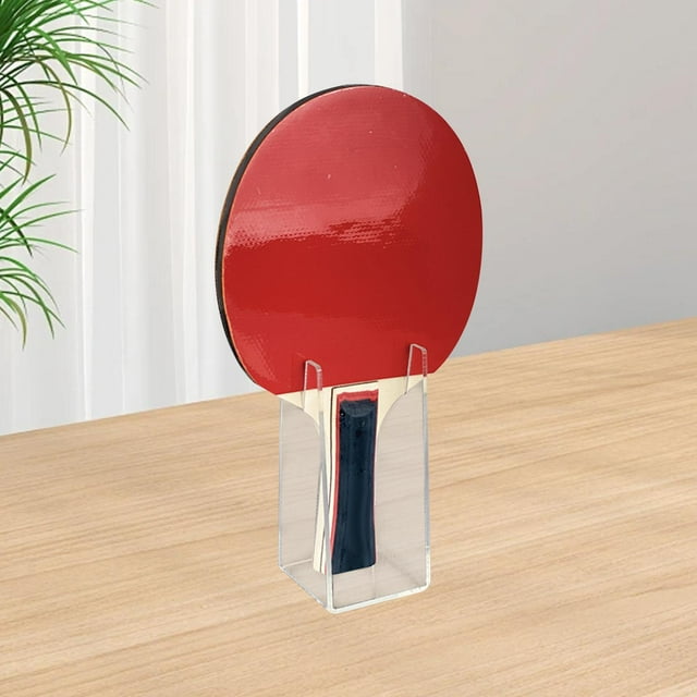 Organizador de exhibición de raquetas de tenis de mesa, soporte de acrílico para raquetas de tenis de mesa, estante de almacenamiento para paletas de 1 plaza