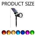 thumbnail image 5 of Iluminación exterior impermeable para patio, terraza y césped: encendido y apagado automático, 1 pieza de luces solares para jardín que cambian de 7 colores, 5 of 5