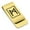 Gold, variant on Stainless Steel Elder Futhark Mannaz Rune Classic Slim Money Clip Credit Card Holder