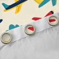 thumbnail image 4 of Homewish Teens Vehicle Helicopter Blackout Curtains Set of 2 (52x84 Each), Retro Cartoon Airplane Window Curtains, Dreamy Fairy Tale Curtains and Drapes, Curtains Blackout Decor, 4 of 6