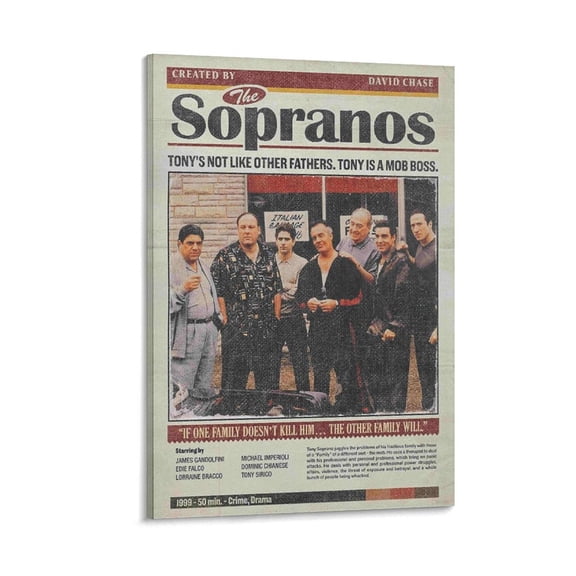 The Sopranos Merchandise Home Decor Poster Wall Art Hanging Picture Print Bedroom Decorative Painting Posters Room Aesthetic 12x18inch(30x45cm)