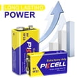 thumbnail image 4 of Baterías De 9 V 6F22 Baterías De Alta Potencia Batería De Larga Duración Baterías De Carbono De 9 Voltios Vida Útil De 3 Años Baterías De 9 V A Prueba De Fugas Adecuadas Para Detectores De Humo Y Otro, 4 of 7