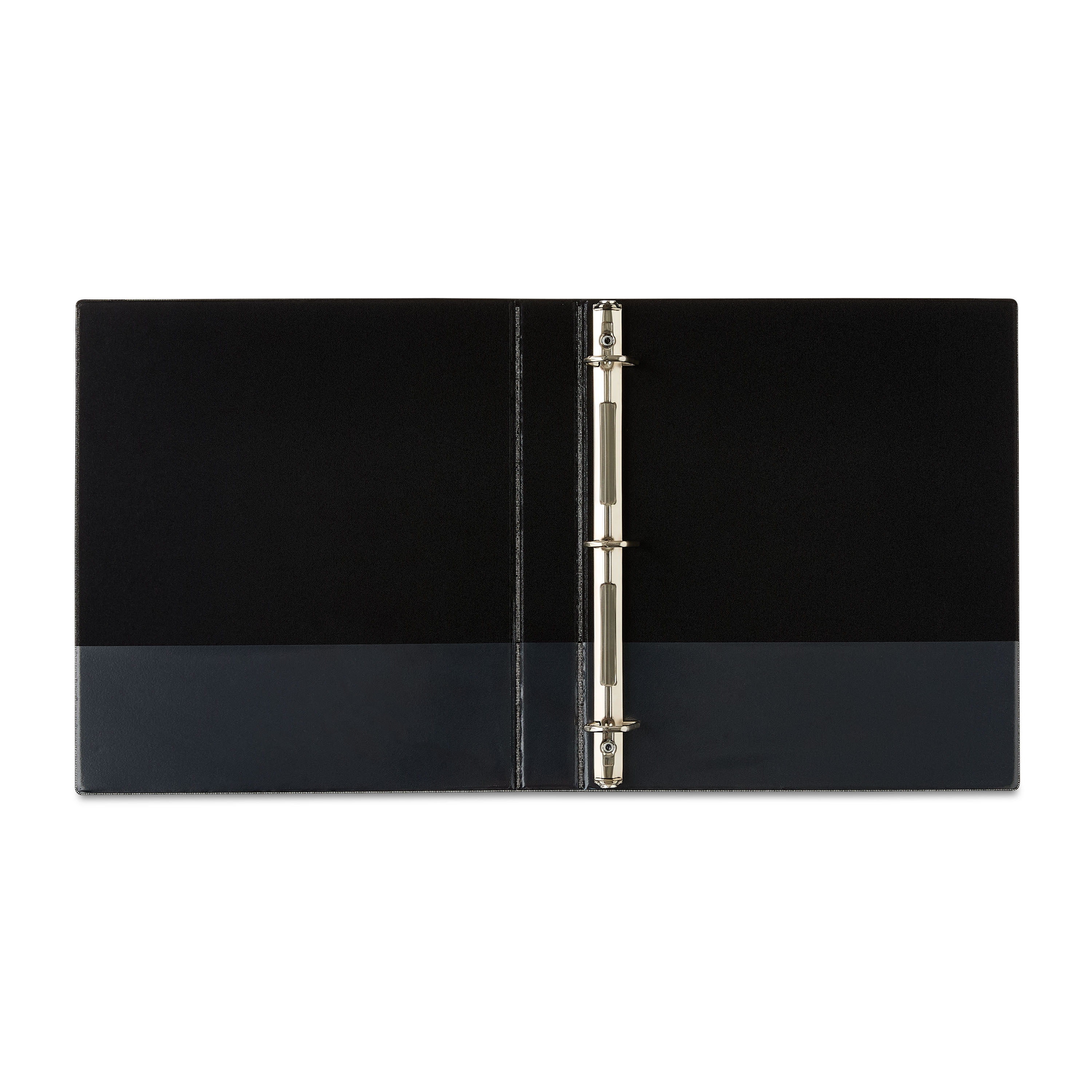 (2 pack) Pen+Gear Durable View 1-inch D-Ring Binder, Black