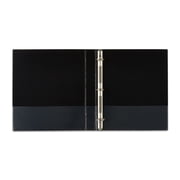 Pen+Gear Durable View 1-inch D-Ring Binder, Black