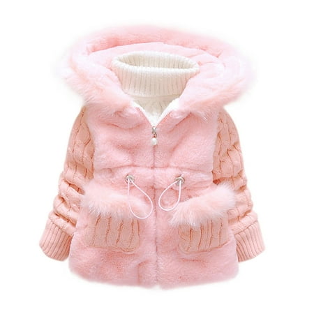

Baby Girl Winter Coat Girls Warm Jacket Zip Coat Outwear With Pockets Winter Outfits For Toddler Girls