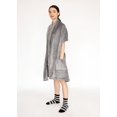 thumbnail image 5 of Chic Home Roux 1-Piece Solid Color Flannel Fleece Wrap, 22 x 88, Grey, 5 of 6