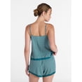 thumbnail image 4 of Joyspun Women's Sleep Cami and Shorts Set with Lace Trim, Sizes XS-3X, 4 of 6