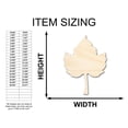 thumbnail image 2 of Unfinished Wood Pumpkin Leaf Shape - Fall - Craft - up to 46" DIY 24" / 1", 2 of 5