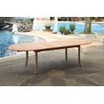 thumbnail image 6 of 11-Piece Teak Dining Set: 117" Oval Extendable Table + 10 Arbor Stacking Armless Chairs, 6 of 11
