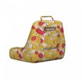 thumbnail image 2 of Fruit Reading Pillow Cover, Pattern with Leaves Figs and Flowers, Unstuffed Printed Bed Rest Case from Soft Fabric, XL Size, Dark Coral Earth Yellow, by Ambesonne, 2 of 4