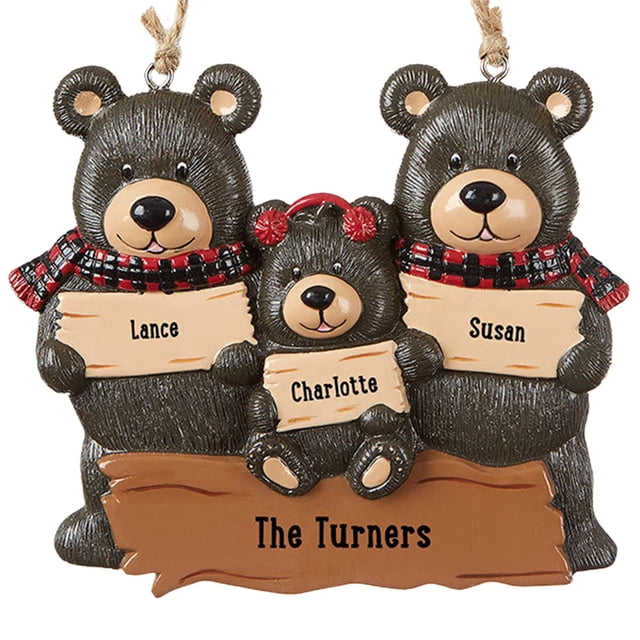 De Árbol De Navidad Diy Nombre Oso Familia Colgante Árbol De Navidad Adorno Colgante Vacaciones Decoración Del Hogar Regalo 2021 Colgante Scienceny HA040063-01