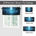 thumbnail image 6 of Mystical Forest Rod Pocket Thermal Insulated Curtain Valance Nature Misty Foggy Woodland Night Thermal Insulated Room Darkening Curtain for Dinning Room 54 by 18 in, 1 Panel, 6 of 6