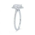 thumbnail image 3 of 0.75 Ct Brilliant Oval Cut Genuine Diamond Sparkle Solitaire with Accents Engagement Ring for Women Solid 14K White Gold Size 6.5, 3 of 6
