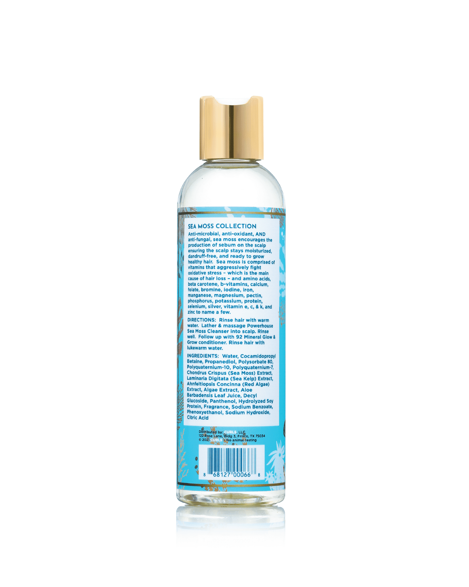 Curls Sea Moss Powerhouse Cleanser Shampoo, 8oz