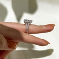 thumbnail image 4 of Kalapi Jewel Elegant 1.8 Ct Pear Cut Moissanite Ring - 14K White Gold Plated Engagement Wedding Split Shank Jewelry - Dazzling Proposal Anniversary or Bridal Rings Gift on Special Day, 4 of 4