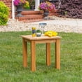 thumbnail image 2 of Afuera Living Teak Natural Side Table Square Slatted Top 22"x20"x20" Unassembled, 2 of 9
