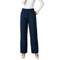 thumbnail image 1 of Gibobby pantalones jogger mujer Invierno 2022 pierna recta suelta y delgada de talla grande pantalones térmicos ligeros pantalones de algodón para mujer (Azul, XXL), 1 of 3