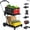 Red, variant on 2-Tier Folding Shopping Cart Collapsible Utility Cart – Aluminum Grocery Trolley with Removable Storage Crate, 200 lbs Capacity, 360° Swivel Wheels – Portable for Apartment, Office, Travel, Green