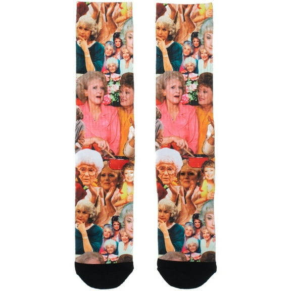 The Golden Girls Expressions Photo Collage Sublimated Crew Socks