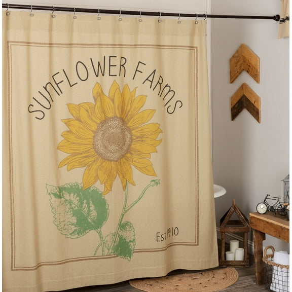 Sunflower Farms Shower Curtain 72x72