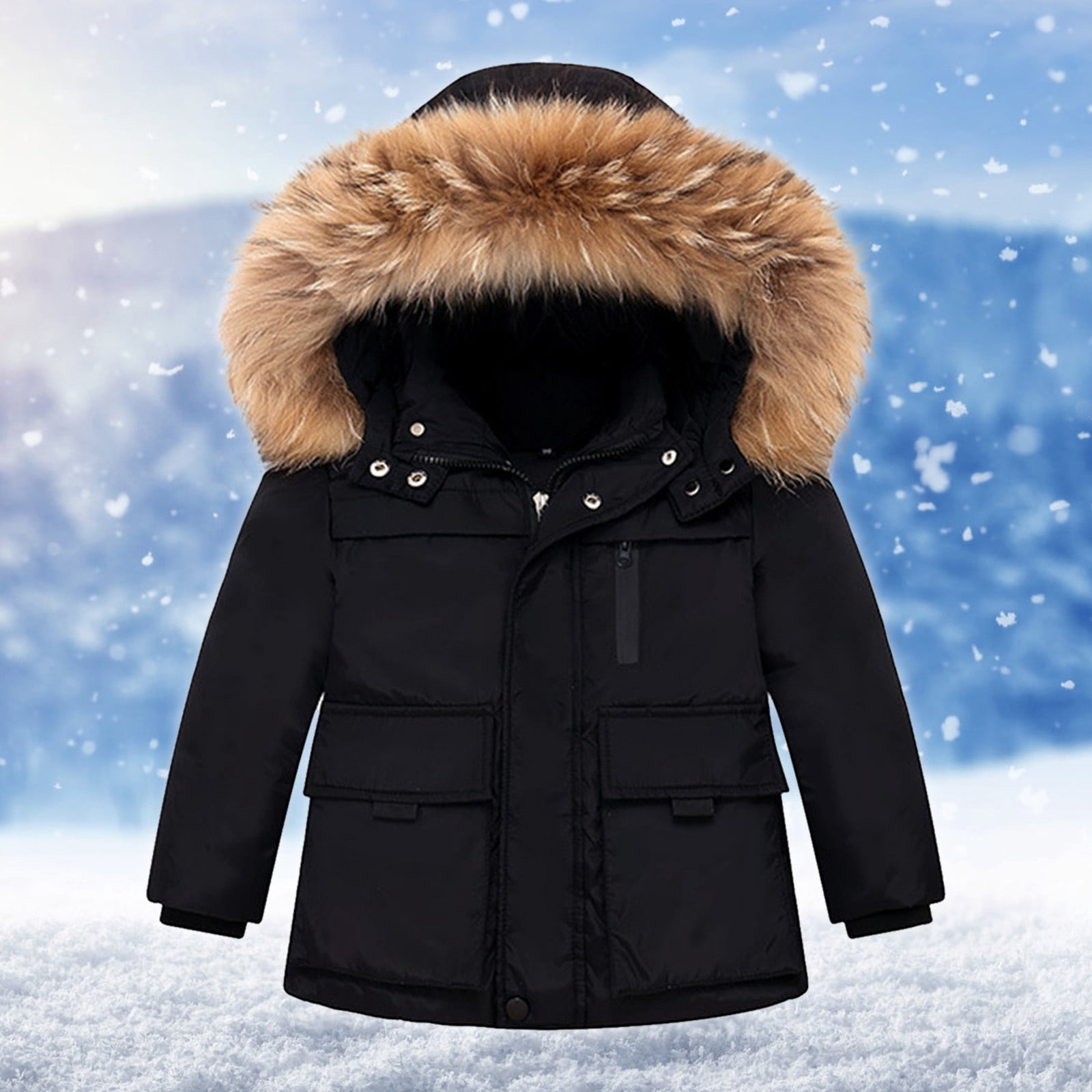 Combinaison Neige Enfant – Doudoune Capuche Ours + Pantalon – Chaud Épais – Polyamide – Taille 12 Mois à 6 Ans - 14