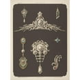 thumbnail image 2 of Martin Gerlach 14x18 Black Ornate Wood Framed Double Matted Museum Art Print Titled - Seven Designs for Jewelry, Including Large Pearl and Diamond Brooch. (1872 - 1873), 2 of 5