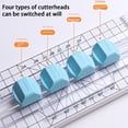 thumbnail image 4 of relayinert Portable Papercutter 4 1 Cutters With Bi Directional Cutting Function Cutter With Anti Accuracy DIY Enthusiasts Sky Blue, 4 of 6