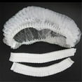 100 Pcs Disposable Shower Caps Plastic Clear Hair Cap Large Thick