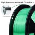 thumbnail image 2 of Filamento para impresora 3D ZIRO Silky PLA de 1,75 mm, color verde navideño, 2 of 7
