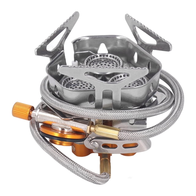 Réchaud de Camping Coupe-Vent 3 Noyaux Léger Portable Réchaud à Gaz Coupe-Vent pour Randonnée Pique-Nique