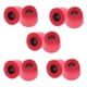 thumbnail image 2 of 10 tapones de repuesto para auriculares con espuma viscoelástica que bloquean el ruido ambiental. rojo, 2 of 6