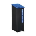 thumbnail image 2 of Rubbermaid Commercial 2078994 Sustain 15 gal Metal/Plastic Decorative Refuse with Recycling Lid - Black/Blue, 2 of 7