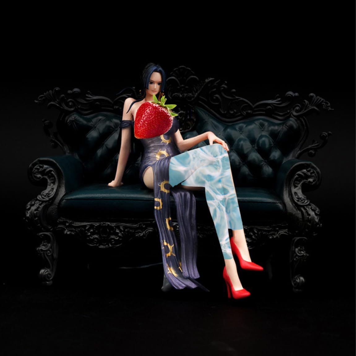 New Boa Hancock (sofa Ver) Character Anime Model Statue Action Figures Desktop Ornament Popular Decorations Fan Souvenirs Creative Gift Collectable