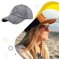 thumbnail image 4 of tredstone Elegant Denim Cap Rhinestone Decor And Comfortable Matching Style Cotton Baseball Cap Hat Shiny Breathable Fabric Denim  1 1Set, 4 of 6