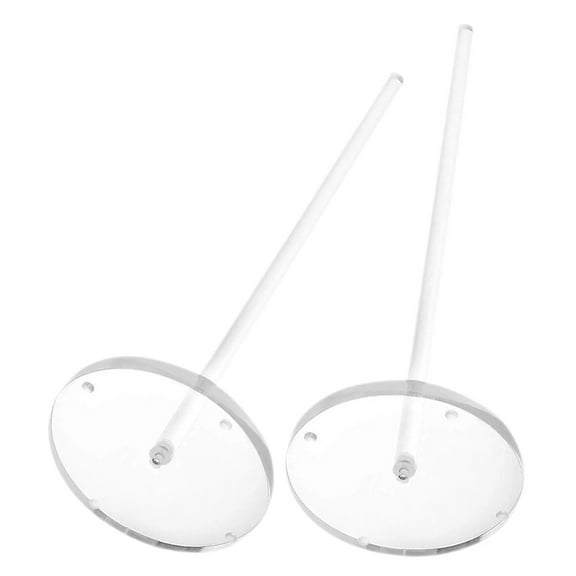 WHAMVOX 2 Pcs Toilet Paper Holder Brushed Standing Roller Transparent