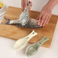 thumbnail image 2 of Fish Scale Removal Tool, Fast Fish Scaler with Splash Cover, Comfortable Grip Fish-shaped Scale Peeler Scraper for Home Kitchen, 2 of 8