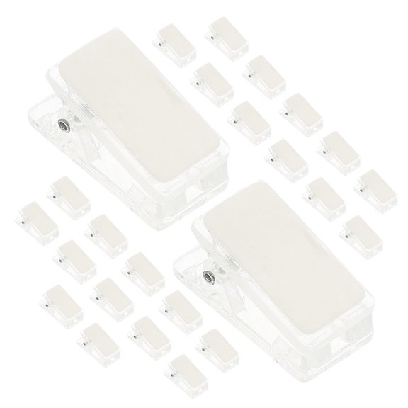 Omeite 25-Pack Transparent Wall Tapestry Clips for Posters, Cards, and Wall Decor in Home and Office Use