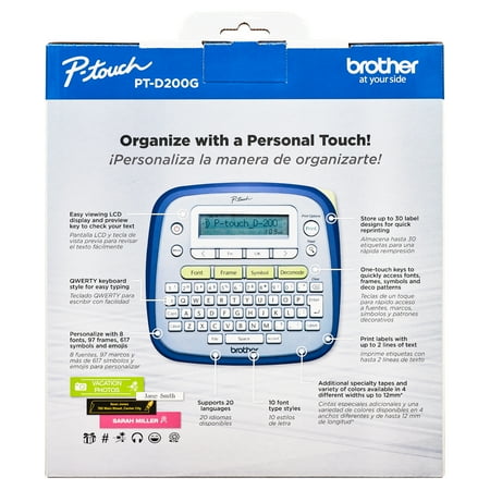 Brother P-Touch PT-D200G Home & Office Label Maker, New & Easy to Use