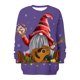 thumbnail image 5 of Sudaderas Navideñas de Cuello Redondo Para Mujer, Sudaderas Con Capucha de Manga Larga, Estampado Informal, Tops Holgados Con Cordón Y Bolsillos Odeerbi ODB193079, 5 of 6