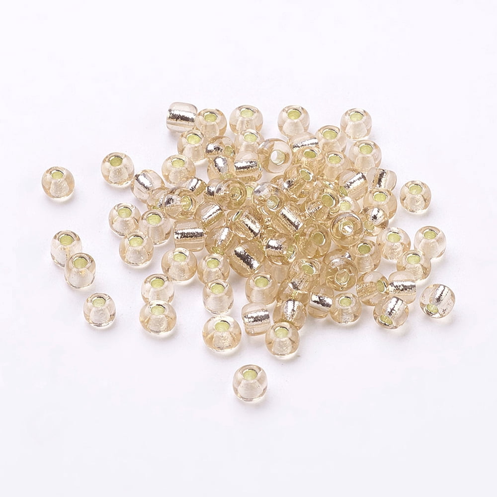 12/0 Glass Seed Beads Silver Lined Round Hole Round Peru 2mm Hole: 1mm 30000 beads/pound