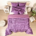 thumbnail image 3 of DecorAvenue Ultra-Luxe Crushed Velvet Cushion Covers Set of 2 No Filler Included Size 20 x 20 Inches Purple Color, 3 of 6