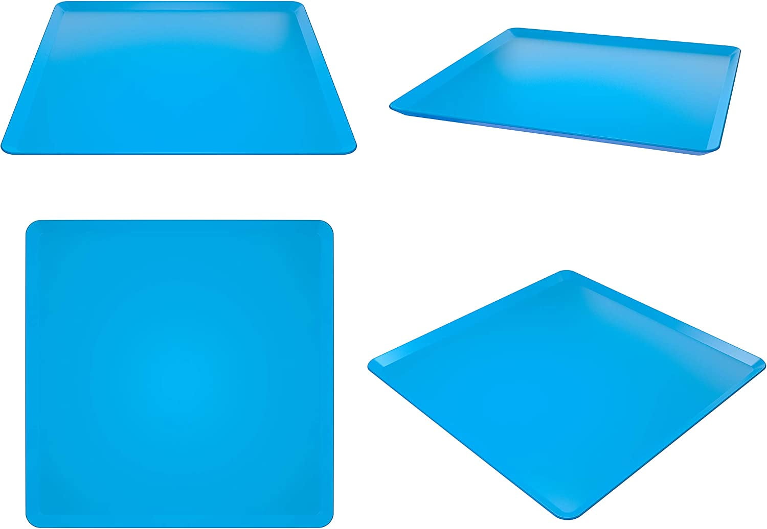 Skywin  Dog Pee Pad Holder - 2 Pack  Dark Blue No Spill Pee Pad Holder for Dogs - Wee Wee Pad Holder Works with Most Training Pads, Easy to Clean and Store (Dark Blue)