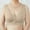 Beige, variant on DuoJiaJ Women Bra Mother Underwear Front Button Bra Seamless Push Up Vest Bra Wireless Bras Beige