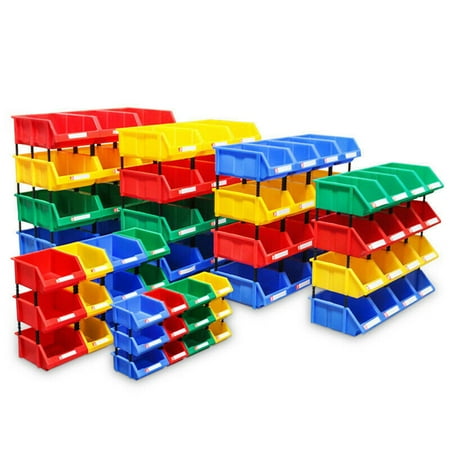 Cheers Stackable Plastic Small Parts Container Box Shelf Screw Storage ...